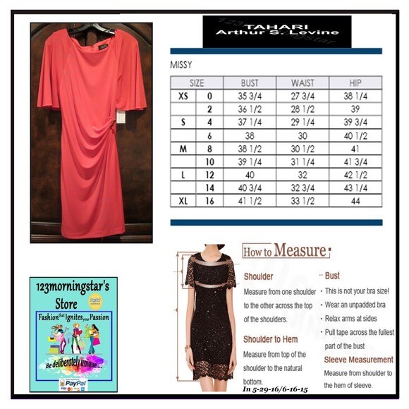 TAHARI ASL NEW Romantic THERESA Ruche Double Ring Tie Bell Sleeve Dress 12 - Picture 10 of 12